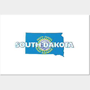 South Dakota Colored State Posters and Art